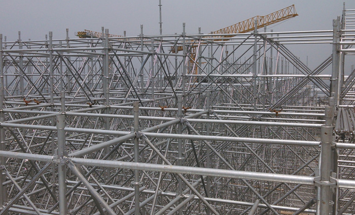 盘扣脚手架进步技术：